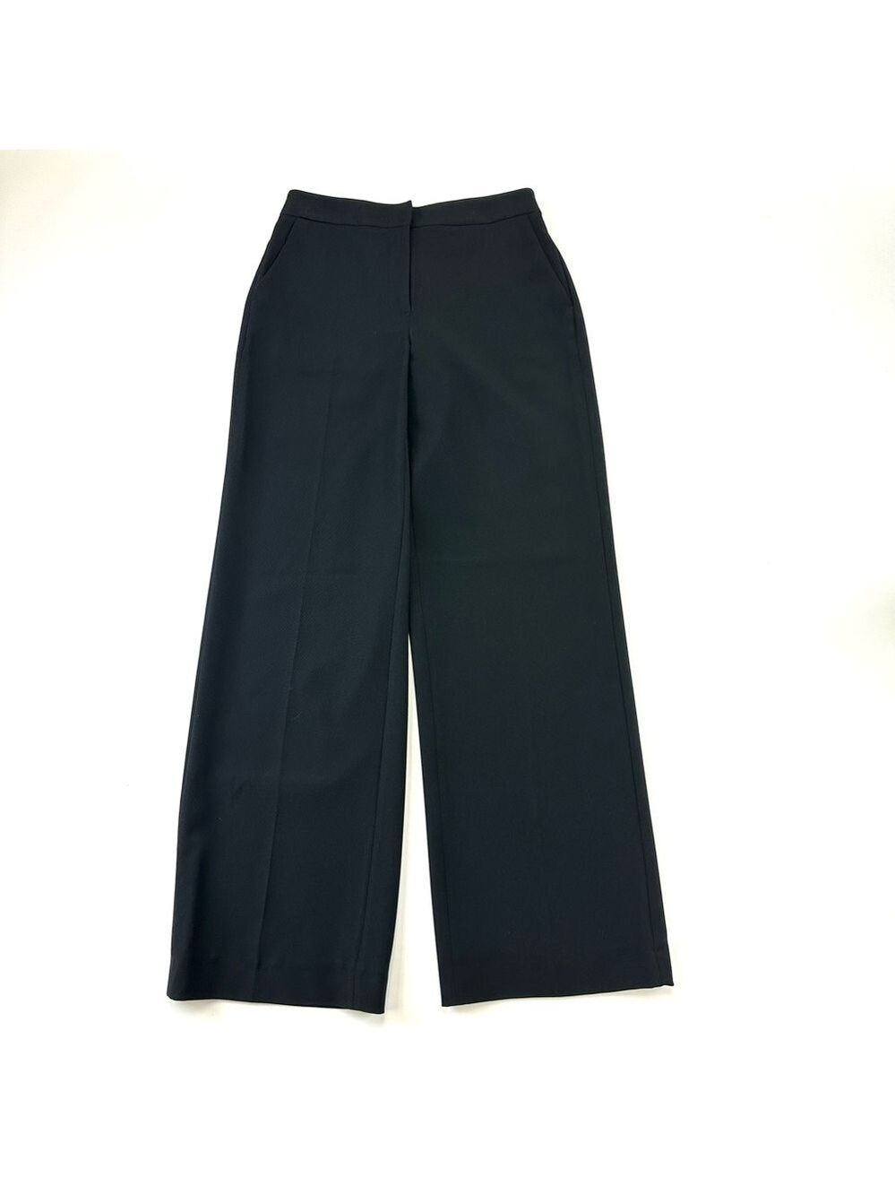 RW&Co black wide leg trousers Size 4 womens high waisted basic black Office